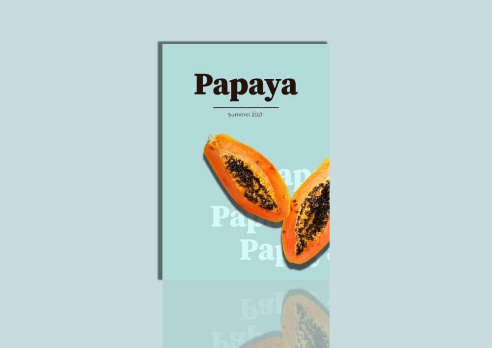papaya mockup