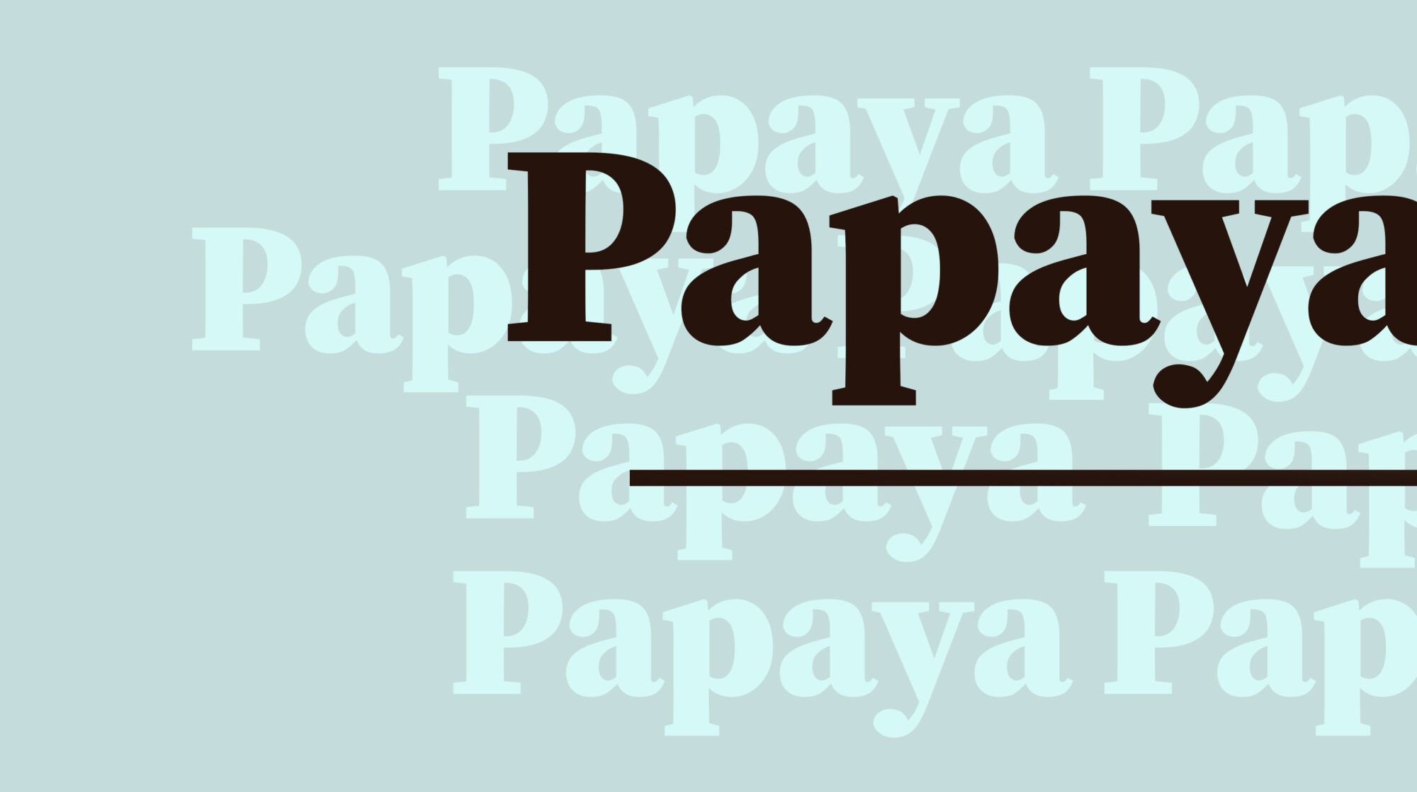 papaya scritta